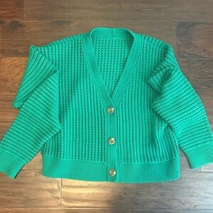 Lululemon Green Knit Cardigan Sweater - Women's xs